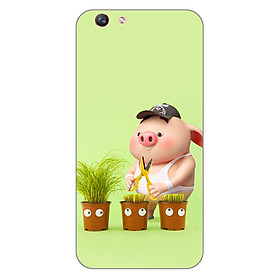 Ốp lưng dẻo cho điện thoại Oppo F1s _Pig 21