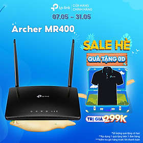 Bộ Phát Wifi TP-Link Archer MR400 Băng Tần Kép 4G LTE AC1200 - Hàng Chính Hãng