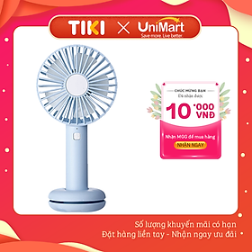 Mua Quạt Mini Cầm Tay Damas Donut T9 Tích Điện Tiện Lợi Kèm Cáp Sạc - Tích Hợp Đèn Led Đổi Màu Lung Linh  Ảo Diệu - Tặng Chân Đế Thiết Kế Bánh Donut Giữ Quạt Để Bàn ( Đế Silicon Là Ngăn Để Cáp Sạc 0 5m)  - Hàng Chính Hãng