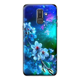 Ốp lưng cho Samsung Galaxy J8 2018 NỀN HOA LAN 4 - Hàng chính hãng