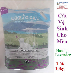 CÁT VỆ SINH CHO MÈO Cozie Cat Hương Lavender Túi 10kg