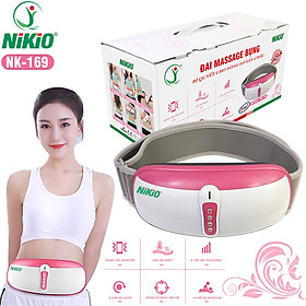 Đai (máy) massage bụng rung lắc và xoay Nikio NK-169 thế hệ mới. Hỗ trợ giảm mỡ thừa, mát xa thư giãn và giúp tiêu hóa tốt