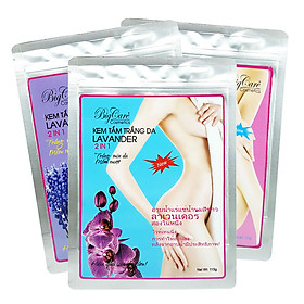 Bộ 3 kem tắm trắng da chỉ 20 phút bigcare lavander 115g cho cả tháng