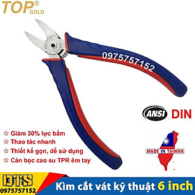 Mua Kìm cắt kỹ thuật trợ lực lưỡi bằng 6 inch TOP GOLD  cắt bavia nhựa  kềm cắt dây điện  kim loại mỏng  trang sức quý