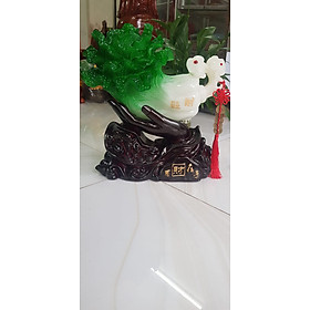 Mua Tượng Bắp Cải Phong Thuỷ Xanh To Đẹp Trên Bàn Tay Nắm Giữ trọn Bắp Cải 5 Đồng Tiền Ngũ Phúc Dây Đỏ Đế Gỗ Tài lộc May Mắn Ý nghĩa bàn tay làm nên sự nghiệp nắm giữ hút của cải tài lộc tiền tài vào Size Cao 36cm Ngang 35cm Sâu 15cm  quà biếu tặng  ý nghĩa ạ