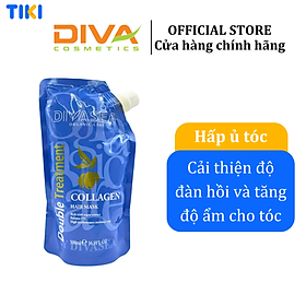 Hấp ủ tóc siêu mượt Collagen DIVA Cosmetics Double Treatment 500ml