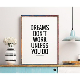 Tranh in cao cấp | Typography-Motivational Quote Printable Poster 48 , tranh canvas giá rẻ