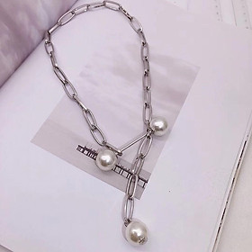 Vòng cổ choker mắt xích to phong cách cá tính