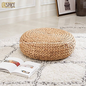 Mua Bàn trà và 2 đôn ngồi thấp bằng lục bình phong cách tối giản/ Hand-Woven Water Hyacinth Low Seating Stool & Table