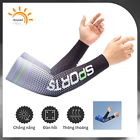 Ống tay áo chống nắng nam thể thao Anasi Sport Active Sun Protection Sleeves