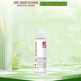 [SIZE DU LỊCH] Sữa rửa mặt Sắc Ngọc Khang 30g giúp loại bỏ bụi bẩn và bã nhờn dư thừa, cung cấp các dưỡng chất cho da, giúp da trắng sáng, mịn màng