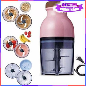 Mua Máy Xay Sinh Tố Mini Vouller 2 Lưỡi Dao Inox 1.2L -Hồng - Hàng Chính Hãng