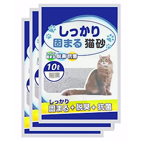 Combo 3 Túi Cát vệ sinh cho mèo Cat Litter 10L Nhật Bản Cao Cấp (Được Chọn Mùi)