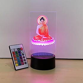 Mua Đèn Led 3D in hình Phật Thích Ca Led-05
