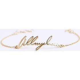 Lắc bạc nữ đẹp mạ vàng Allmylove Gix Jewel LT04