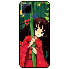 Ốp lưng dành cho Realme C15 mẫu Anime Cô Gái Kimono Đỏ