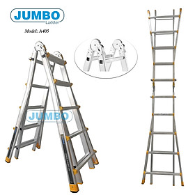 Mua Thang Trượt Chữ A  Thang Nhôm Trượt Đa Năng JUMBO A405 - Chữ A Cao Nhất 2.5m  Chữ I Cao Nhất 5.0m  Tải Trọng 300kg Chắc Chắn Và Bền Bỉ - Luôn Có Phụ Kiện Thay Thế