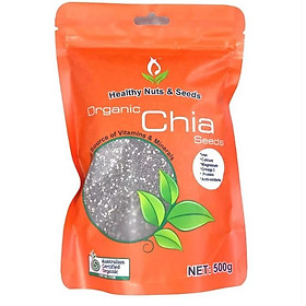 Hình ảnh Hạt chia hữu cơ Healthy Food & Nuts Organic Chia Seed 500g của Úc