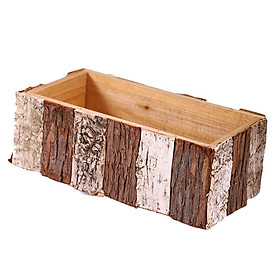 Wooden Garden Planter Decorative Flower Box Plant Outdoor Plants Flowers Pot