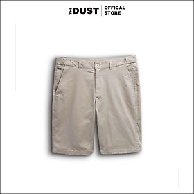 Quần short đùi nam LCT trơn basic vải kaki xuất xịn dày dặn, form slim fit có chun ẩn, co giãn nhẹ - THE DUST