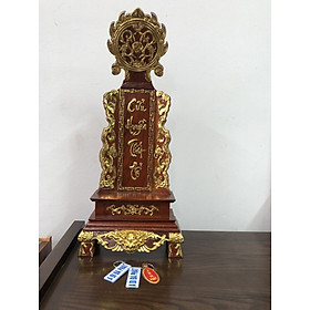 Mua Bài vị thờ Cửu Huyền Thất Tổ bằng gỗ hương thép vàng công nghệ đài loan tinh xảo  hoàn thiện phun sơn Pu kỉ đẹp ( tặng kèm 3 chiếc móc khóa chữ A DI ĐÀ PHẬT - cầu bình an)  KH18517