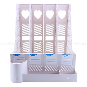 Kệ Ráp 4 Ngăn + Hộc Cắm Viết Guangbo JK 9267