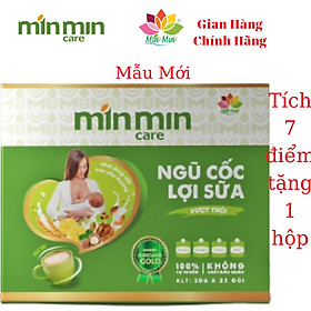 Ngũ Cốc Lợi Sữa Min Min Care (1 Hộp 500gr _ 25 gói )- Chuyên Lợi Sữa và Phục Hồi Sức Khỏe Sau Sinh