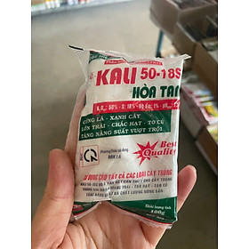 Mua Kali trắng 50-18S AE Hòa Tan ( gói 100g) cứng lá  cứng cây  chống đổ ngã  kích thích ra hoa sớm  tăng đậu trái  chống rụng trái non  giúp trái chín ngọt  màu sắc đẹp và kéo dài thời gian bảo quản.