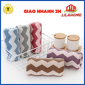 Mua Combo 5 Khăn Mặt Sợi Bông San Hô Mềm Mại Thấm Hút Tốt 30*50cm - Hàng Chính Hãng (Giao Màu Ngẫu Nhiên)
