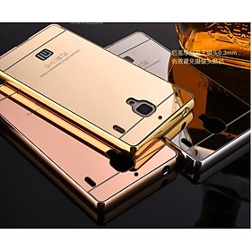 Ốp lưng Xiaomi Redmi 1S tráng gương viền kim loại