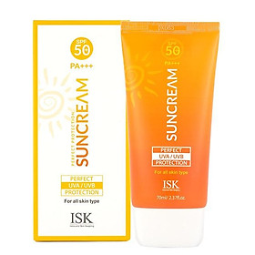 Hình ảnh Bộ Sản Phẩm Chăm Sóc Da Toàn Diện ISK (Kem Chống Nắng Perfect Protection+Sữa Rửa Mặt Trà Xanh+Nước Hoa Hồng Collagen)