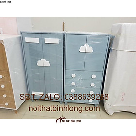 Tủ quần áo trẻ em nhiều ngăn dễ thương tiện lợi