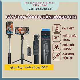 Mua Gậy Chụp Ảnh Q07 Bluetooth Selfie Kèm Điều Khiển Từ Xa Remote  Gậy Tự Sướng 3 Chân Đa Năng - Xoay điện thoại 360 độ