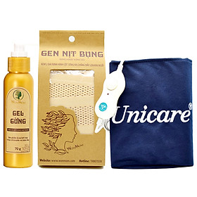 Bộ Giảm Eo An Toàn Cho Mẹ Sinh Lâu Năm Wonmom Và Nhân Viên Văn Phòng (1 Gel Gừng + 1 Gen Nịt Bụng + 1 Đai Quấn Nóng)
