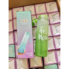 Bình Nước Thủy Tinh Hello Master 480 ml