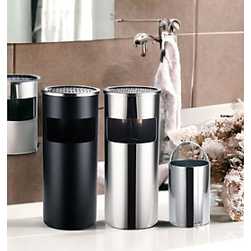 Mua Thùng rác inox tròn  thùng rác inox gạt tàn tròn  A - 035 cao cấp