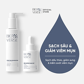 Bộ đôi làm sạch sâu & hỗ trợ ngừa mụn (Porifying Resurfacing Cleansing Gel + B351 Acne Clear up Serum)