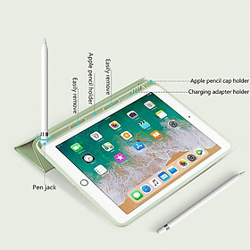 Bao da TPU cho iPad 10.2-inch Gen 7, Gen 8, Gen 9 Smart Case có khay đựng bút pencil – Hàng chính hãng