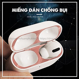 Mua Ap 1/2 & Pro Miếng Dán Kim Loại Bảo Vệ Hộp sạc Tai Nghe Bluetooth Ap 1/2 & Pro Chất Lượng Cao Tính Năng Chống Bụi-T