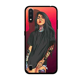 Ốp Lưng in cho Samsung Galaxy A01 Mẫu Nữ Thời Trang - Hàng Chính Hãng