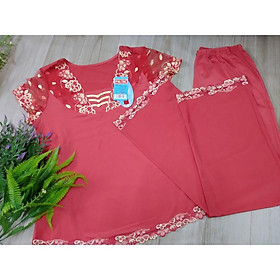 Hình ảnh Bộ quần áo nữ mặc nhà, cộc tay quần dài thun lạnh Palltal 130508
