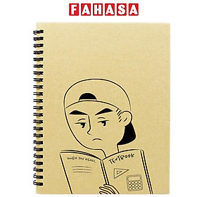 Sổ Lò Xo Bìa Kraft A5 - When You Read - Giấy Trơn - 40 Trang 220gsm - The Sun - Textbook