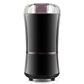 NAA Household Electric Coffee Grinder Mini Kitchen Pepper Grinder Powerful Spice Nuts Seeds Coffee Bean Grind Machine European Regulation Black
