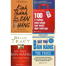 Bộ Sách Để Trở Thành Nhà Bán Hàng Siêu Hạng ( Kinh Thánh Về Nghệ Thuật Bán Hàng + Kết Thúc Bán Hàng: Đòn Quyết Định + 100 Ý Tưởng Bán Hàng Hay Nhất Mọi Thời Đại + Sát Thủ Bán Hàng ) (Tặng Notebook tự thiết kế)