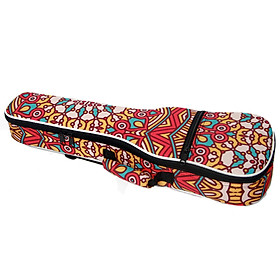 Bao Đựng Đàn Ukulele Đeo Lưng Vải Cotton Phong Cách Nhiệt Đới