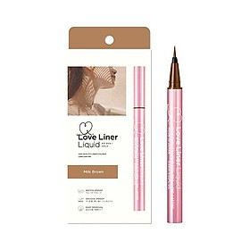 Bút Kẻ Viền Mắt Không Thấm Nước, Bền Màu, Lâu Trôi Love Liner Liquid Milk Brown Màu Nâu Sữa