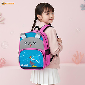 Balo bé gái cao cấp chống nước đi học đi chơi Xbags Dolphin Xb 3021 – nhẹ êm, tiện lợi, dễ thương!