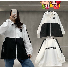 Áo Khoác Jacket Form Rộng SWEEDER Vải Dù Trượt Nước Ulzzang màu TRẮNG Nam nữ unisex,  Áo khoác form rộng, Áo khoác dù SWEEDER 2 lóp jacket unisex - Áo khoác Ullzang Basic có form rộng XL