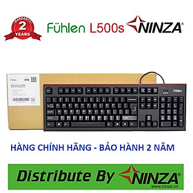 Bàn Phím Chơi Game Fuhlen - Chính Hãng Có Dây (l500s- đen- giả cơ)