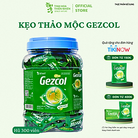 Kẹo thảo mộc Gezcol (Hủ 300 viên) - Genat - Giao 2H HCM